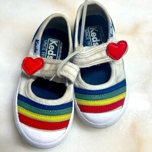 Baby KEDS with memory foam, rainbow theme